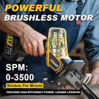 Cordless Reciprocating Saw -2x4.0Ah Batteries, Brushless Motor, 3500SPM Max, One-Hand Operation, Tool-Free Blade Change, for DIY & Home Users