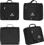 Hanging Toiletry Bag Extra Large Capacity | Premium Travel Organizer Bags For Men And Women | Durable Waterproof Nylon Bathroom, Shower, Makeup Bag For Toiletries, Cosmetics, Brushes