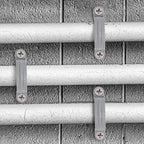 1-1/4 Inch PVC Pipe Strap, 2-Holes Conduit Pipe Clamps Plastic Pipe Supports (Grey, 20 Pcs)