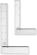 Groz 01143 6" Graduated Workshop Steel Square, 0.00028" Squareness