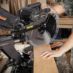 12-Inch Dual-Bevel Miter Saw, Compound Sliding Miter Saw, Ambidextrous Operation, 3800RPM, 4.2 x 13in Cutting Capacity, Laser Guide, 0-45° Bevel & Miter Cut, 9 Positive Stops, 15-Amp Corded