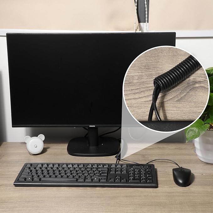 Sasylvia 1/4", 1/2", 3/8" X 10 ft Split Wire Loom Tubing Automotive Wire Loom Assortment Split Cable Sleeves Bulk Flexible Electrical Conduit Protective Kit