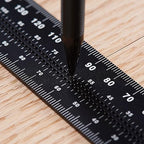 Precision Square Ruler for Measuring and Marking - Aluminum Steel Framing Tool for Professional Carpentry Use (100mm)