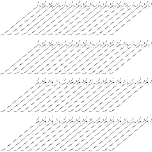 Shimeyao 100 Pcs Peg Board Shelving Hooks Stainless Steel Hanging Board Pegs Wall Display Hooks Bulk for 1/8 1/4 Garage Storage Organizer Accessories(12 Inch,Silver)