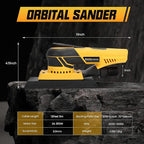 350W 3A Electric Sheet Random Orbital Sander with Pluggable Wire,Central Vacuum, Sanders for Woodworking, Primary Wood and Panel Processing,3MM