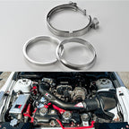 6-Inch V Band Clamp for 2006 6.0 Powerstroke Turbo & Exhaust Pipes – 304 Stainless Steel, One-Click Quick Release, Leak-Proof Design, 1 PCE (6.0)