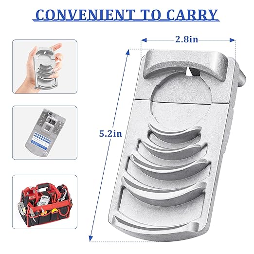 Deburring Tool for Plastic Pipe, Suitable for 6 Pipes Size from 1-1/4 to 4-Inch, Professional PVC Pipe Reamer, PVC Chamfer Tool Creates Smooth Chamfer, Achieve More Uniform Coverage and Adhesion