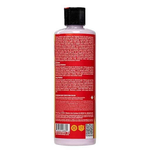 Chemical Guys GAP11716 P4 Precision Paint Perfection Polish (Paint Correction - Fixes Scratches, Swirls & Towel Marks), 16 oz.