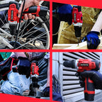 GardenJoy Cordless Power Drill Set: 12V Electric Drill with Battery and Charger,