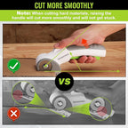 WORKPRO Cordless Electric Scissors, 4V Rechargeable Powerful Shears Cutting Tool for Fabric, Leather, Carpet and Cardboard, Power Rotary Cutters for Sewing, Scrapbooking, Crafting