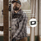 CHANNELLOCK 48-Inch, Professional-Grade Aluminum I-Beam Level with 3 Vials, 5100-0048