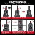 16" Rivet Nut Tool Kit with 15 Metric & SAE Mandrels and 170pcs Rivet Nuts,Visible Stroke, Quick-Change Rivet Nut Tool with Carrying Case (16" Rivet Nut Tool Kit)