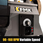 10 Inch Variable Speed Wet Sharpening System, 90-160RPM Wet Bench Grinder, Two Direction Water Cooled Wet/Dry Sharpening System for knife, Chisel, Scissor, Woodworking Tools