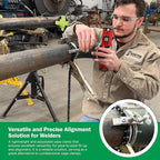 Sawyer - Mini Chain Clamp - Heavy Duty Pipe Vise for Welding, Repair, Stainless Steel Tools, Quick Lock Connector, Rigid, Bench Accessories, Grip, Wrench, Threader, Fitter, Links - 1”-8” Diameter