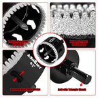 1-3/4 Inch Diamond Hole Saw with Pilot Drill Bit, 1-3/4" Serrated Brazing Tile Hole Saw Diamond Core Drill Bits with Guiding Bit for Ceramic Porcelain Tile Glass Stone Granite Marble