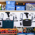 84 Pcs White Pegboard Hooks Plastic Straight Hook Fits 1/4" Pegboards Accessories Multiple Size Peg Board Hooks for Craft Storage Tool Room Kitchen Garage Organizer Tools Display