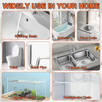 Drain Snake Kit for Hair Removal and Clog Cleaning, Snake Drain Hair Removal Tool for Shower, Sink and Tub Drains (6 Pcs)