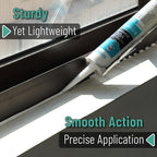 Bates- Caulking Gun, 10:1 Thrust Ratio, White, Caulking Tool Gun, Caulk Gun No Drip, Hand Caulking Guns, Silicone Gun, Caulking Gun Tool, No Drip Caulk Gun, Caulk Guns, Caulking Gun Dripless