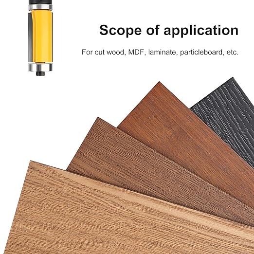 1-1/2-Inch Flush Trim Top and Bottom Bearing Router Bit 1/2-Inch Shank