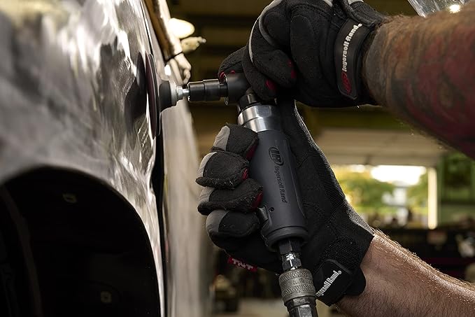 Ingersoll Rand 302B Angle Air Die Grinder, 20,000 rpm, 0.33 hp, 1/4" Collet, Rear Exhaust