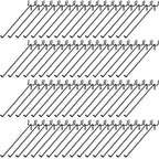 Shimeyao 100 Pcs Peg Board Shelving Hooks Stainless Steel Hanging Board Pegs Wall Display Hooks Bulk for 1/8 1/4 Garage Storage Organizer Accessories(10 Inch,Black)