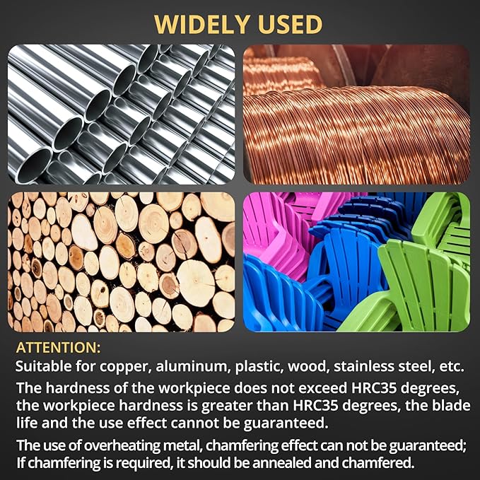 AMTOVL Air Chamfer Tool - Mini Pneumatic Chamfering Machine, 30000 RPM Pneumatic Chamfering Tool, 45 Degree Air Beveling Machine with 1/4 Inch Air Inlet for Metal, Wood, Acrylic Deburring (Blue)