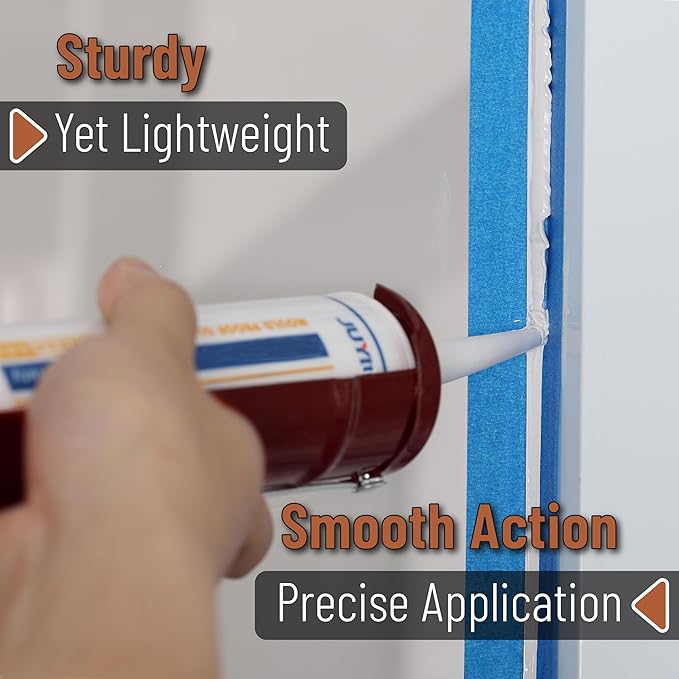 Bates- Caulking Gun, 10:1 Thrust Ratio, Brown, Caulking Tool Gun, Caulk Gun No Drip, Hand Caulking Guns, Silicone Gun, Caulking Gun Tool, No Drip Caulk Gun, Caulk Guns, Caulking Gun Dripless