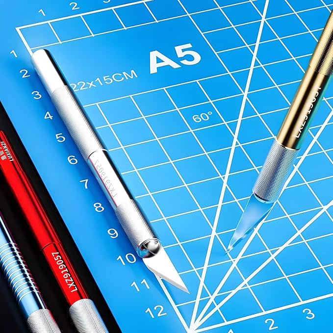 38pcs 8" Exacto Knife & Blades Set for Crafts, Utility Razor Xacto Knife, Paper Cutter(Exacto Utility Knife)