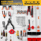 ELEAD 297 Piece Pegboard Hooks Kit, Peg Board Organizer Accessories with Bins for Organizing Various Tools, Fit 1/8 or 1/4 inch Pegboard for Hanging Storage, Garage Kitchen Bathroom Craft Room