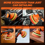 Saker Cordless Buffer Polisher, 6 Inch Fast Charging Portable Car Polishing Kit with 2PCS 12V 2000mAh Batteries, Polisher for Car Detailing Polishing Waxing