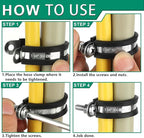 30pcs 1/8 Inch Stainless Steel Cable Clamps,Rubber Coated Cushioned Insulated Cable Clamp,Automotive Cable Wire Clamps,Pipe Clamps,Metal Clamp for Tube,Lines,Wire Cord Installation(Black,3mm)