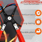 Car Wire Soldering Pliers 9.5 Inch – Carbon Steel Welding Pliers with Non-Slip Grip – Comfortable Design for DIY Soldering, Electrical & Welding Tasks – Precision Tool for Secure Wire Handling