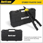 HURRICANE 16” Rivet Nut Tool, Hand Rivet Nut Tool with 13 Metric and SAE Mandrels, 130Pcs Threaded Rivet Nuts, Auto Release Nutsert Rivnut Tool, Durable Riveter Nutsert Hand Tool, Sturdy Plastic Case