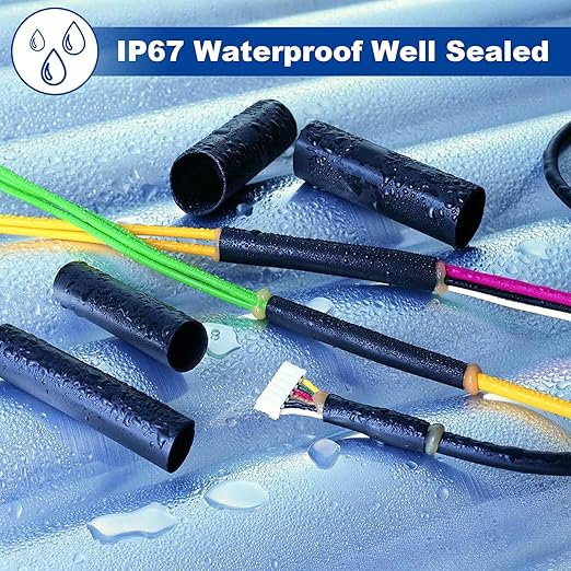 1 Inch Heat Shrink Tubing, 32.8 Ft Roll Industry Marine Grade 3:1 Shrink Ratio Shrink tubing, Adhesive Lined Heat Shrink Tube, 1" Waterproof Shrink Tube for Wires Home Marine Automotive