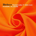 High Visibility Shirts Quick Dry Safety T Shirts with Reflective Strips and Pocket Short Sleeve Mesh Hi Vis Construction Work Class 2 Shirt for Men/Women Orange,6XL