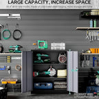 SISESOL Small Metal Cabinet with Shelves,36 inch Garage Storage Cabinet with Lock,Gray Metal Storage Cabinets with Locking Doors,Small Steel Lockable Cabinets for Home,Office,Shop,Garage