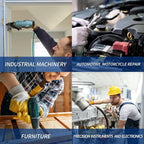 560 Pcs 14 Sizes Pop Rivets Assortment Kit, Aluminum Rivets, 3/32" 1/8" 5/32" 3/16" 1/4" Blind Rivets for Metal, Dome Head rivet kit(Black)