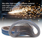 15 Pcs 1 x 30 Inch Sanding Belts Zirconia, 1x30 Sanding Belts, 3 Each of 40/60/80/100/120 Assorted Grits Sander Belts for Belt Sander