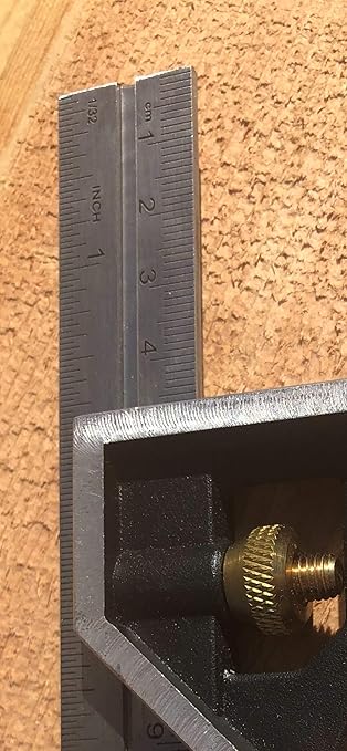 Swanson Tool Co TC130 6 inch Combo Square with Stainless Steel Rule, Cast Zinc Body with Bubble Vial, and Brass Bolt