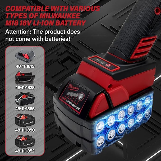 Cordless Angle Grinder for Milwaukee M18 Battery, 4-1/2" Brushless Grinder with 3 Variable Speed up to 8500 RPM Battery Powered Angle Grinder for Cutting, Grinding, Polishing (Tools Only)