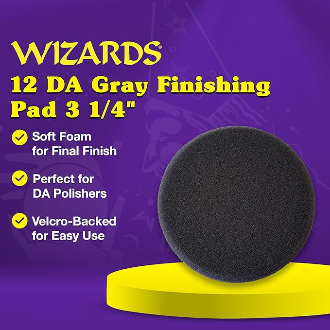 Wizards Buffing Pads (12 DA Gray Wax/Finishing Pad)