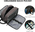 WANDF Travel Toiletry Bag for Men Large Toiletries Shaving Bag Water Resistant Hanging Dopp Kit Travel Accessories Bag for Women Men (Dark Grey)