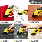 2 Blade Cordless Electric Scissors for Cardboard Fabric Cutter Cardboard Cutter Tool for Crafting,and Sewing with Usb Cable Green-2blades