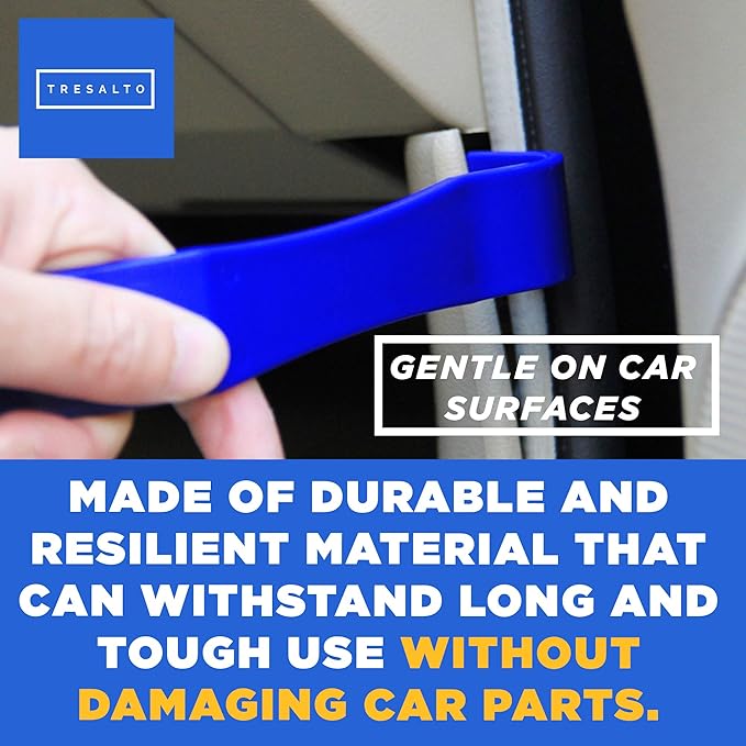 Auto Trim Removal Tool Set - 12pcs (No Scratch Plastic Pry Kit) - Auto Trim Car Tools, Easy Door Panel Removal Tool for Fastener, Clip, Molding, Dashboards, Interior Tools