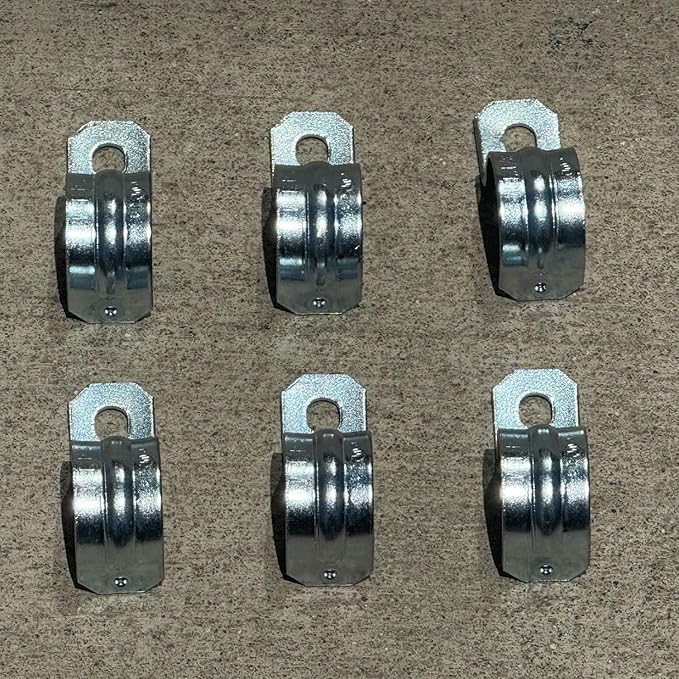 1-Inch One-Hole Conduit Strap | Steel Clamp for Rigid/IMC - Sandbaggy (1 inch, 10, Count)