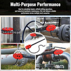 YHK Chain Pipe Wrench, 36” Heavy Duty Chain Tongs with 29.4" Chain Length, Heavy-Duty Chain Wrench for Pipe Installation, Repair, and Maintenance, Fit for 3/4"-4" Pipe Diameters