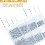 KURUI 700PCs Small Nails for Hanging Pictures & 8oz Small Hammer, Mini Hammer for Hanging Wall Decor, Hardware Roofing Nails Assortment Kit, 280 Wall Nails & 280 Finishing Nails, Picture Hangers