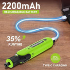 8V Cordless Rotary Tool Kit with 103pcs Accessories, USB-C Charging, 5-Speed 25000RPM mini cordless rotary tool， Power Rotary Tool for Engraving, Sanding, Drilling, Polishing, DIY Crafts