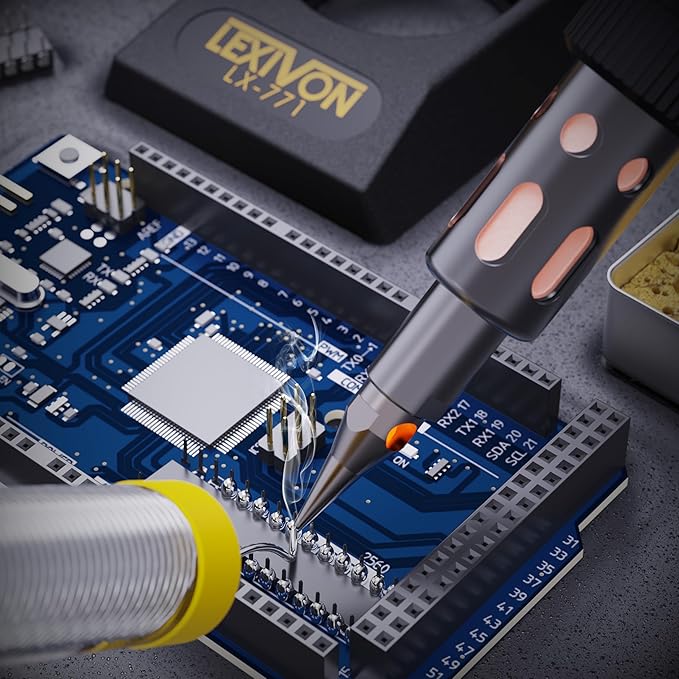 LEXIVON Butane Torch Multi-Function Kit | Premium Self-Igniting Soldering Station with Adjustable Flame | Pro Grade 125-Watt Equivalent (LX-771)