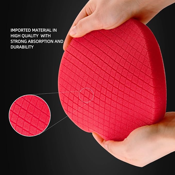 Buffing Polishing Pads, SPTA 7Pc 5.5 Inch Face for 5Inch 125mm Backing Plate Compound Buffing Sponge Pads Cutting Polishing Pad Kit for Car Buffer Polisher Compounding, Polishing and Waxing -A1094MIX